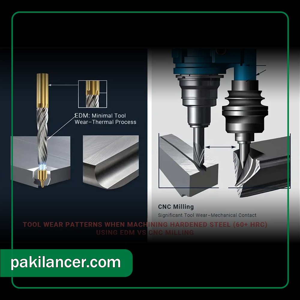 تفاوت عملکرد وایرکات EDM و فرز CNC در ماشینکاری فلزات سخت
